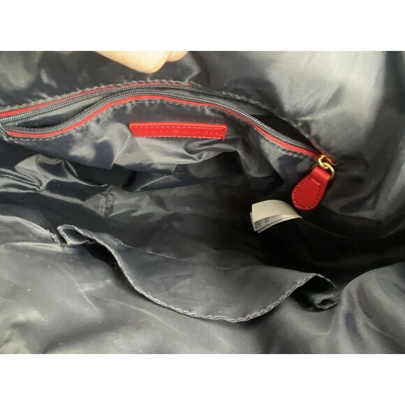 Tommy Hilfiger Chloe II Flap Backpack Fawn/White Greige/Tommy Navy Vegan - Picture 12 of 13